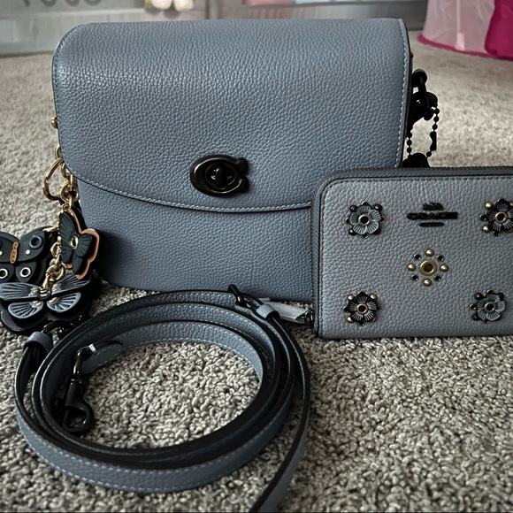 Coach Cassie 19 Crossbody and Clutch in Bluebell